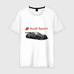 Футболка хлопковая мужская Audi sport Power, цвет: белый