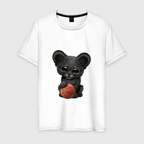 Мужская футболка Баскетбол - Пантера / Белый – фото 1