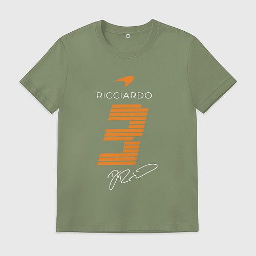 Мужская футболка Ландо Норрис 4 формула / Авокадо – фото 1