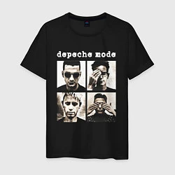 Футболка хлопковая мужская DEPECHE MODE ДЕПЕШ МОД, цвет: черный