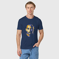 Футболка хлопковая мужская Kobe Face, цвет: тёмно-синий — фото 2