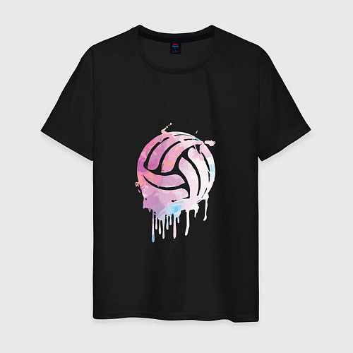 Мужская футболка Volleyball Colors / Черный – фото 1
