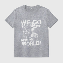 Мужская футболка WE GO TO THE NEW WORLD ВАНПИС
