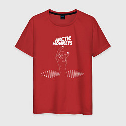 Футболка хлопковая мужская Arctic Monkeys mardy bum, цвет: красный
