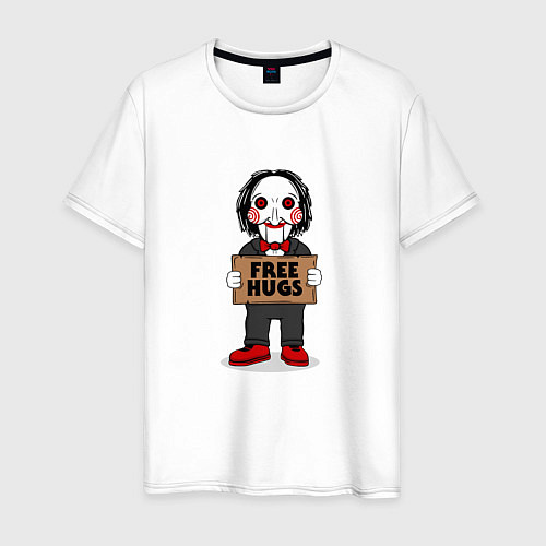 Мужская футболка Free Billy Hugs / Белый – фото 1
