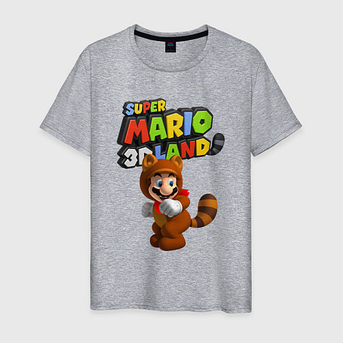 Мужская футболка Super Mario 3D Land Hero / Меланж – фото 1