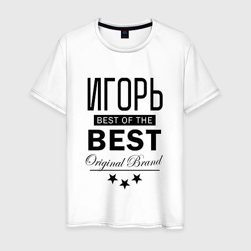 Мужская футболка ИГОРЬ BEST OF THE BEST / Белый – фото 1