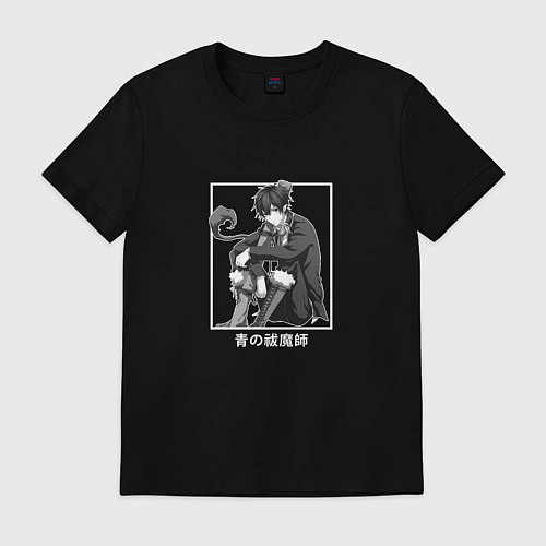 Мужская футболка Загадочный Рин Окумура / Черный – фото 1