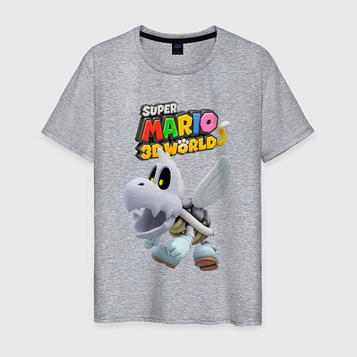 Мужская футболка Dry Bones Super Mario 3D World Nintendo / Меланж – фото 1