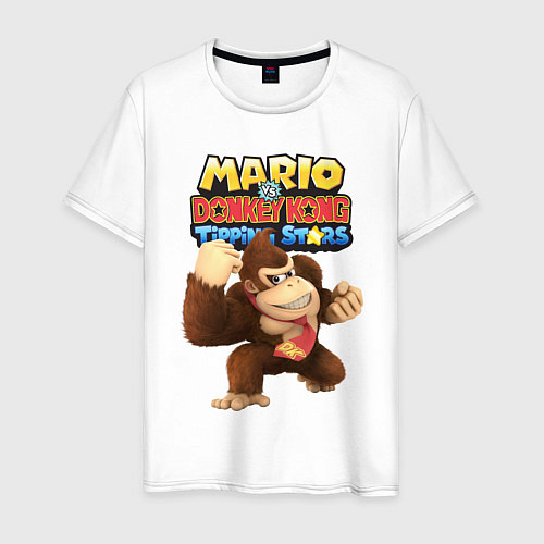 Мужская футболка Mario Donkey Kong Nintendo Gorilla / Белый – фото 1