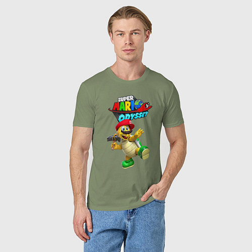 Мужская футболка Super Odyssey Hero turtle Koopa Troopa / Авокадо – фото 3