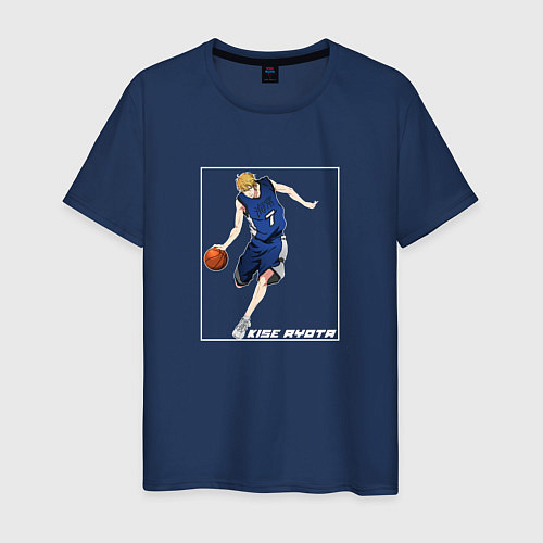 Мужская футболка Рёта Кисе арт / Тёмно-синий – фото 1