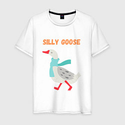 Футболка хлопковая мужская Silly Goose, цвет: белый