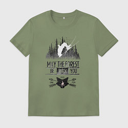 Мужская футболка Лыжи и Лес