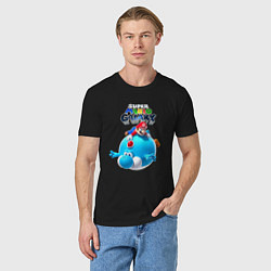 Футболка хлопковая мужская Super Mario Galaxy Nintendo, цвет: черный — фото 2