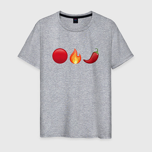 Мужская футболка Emoji RHCP / Меланж – фото 1