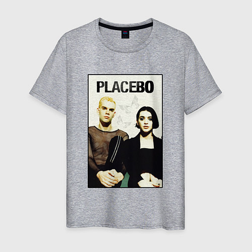 Мужская футболка Placebo рок-группа / Меланж – фото 1