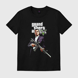 Футболка хлопковая мужская GTA 5 Mafia, цвет: черный