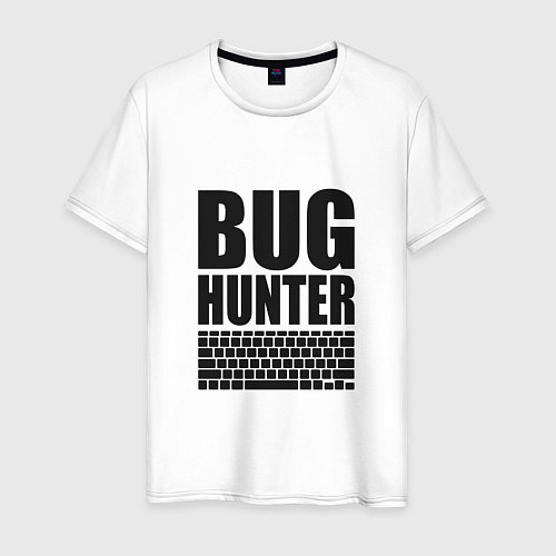 Мужская футболка Bug Хантер / Белый – фото 1