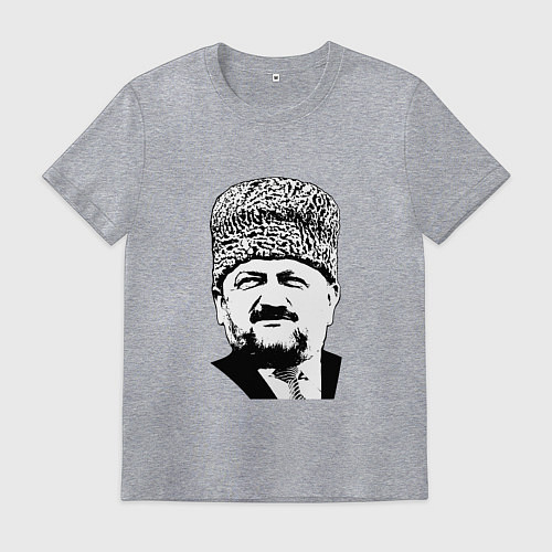 Мужская футболка АХМАТ-ХАДЖИ КАДЫРОВ / Меланж – фото 1