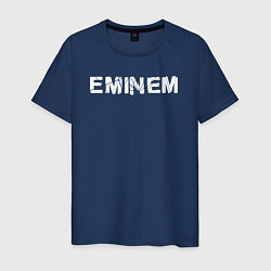 Футболка хлопковая мужская Eminem ЭМИНЕМ, цвет: тёмно-синий