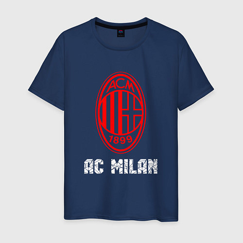 Мужская футболка МИЛАН AC Milan / Тёмно-синий – фото 1