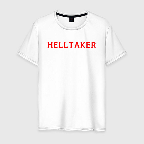 Мужская футболка Helltaker logo / Белый – фото 1