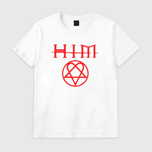 Мужская футболка Him logo / Белый – фото 1