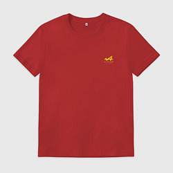 Футболка хлопковая мужская Alpina Альпина спина, цвет: красный