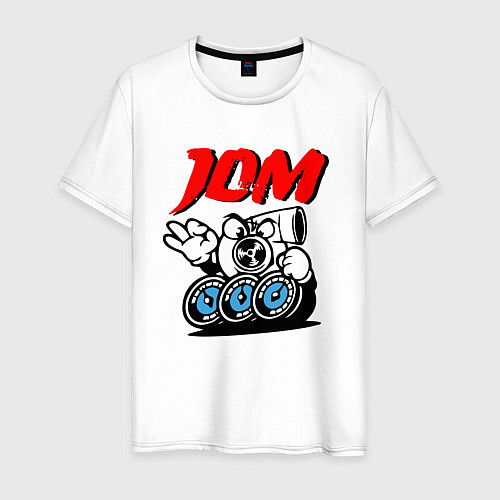Мужская футболка JDM Engine Japan / Белый – фото 1