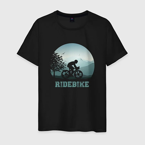 Мужская футболка RideBike / Черный – фото 1