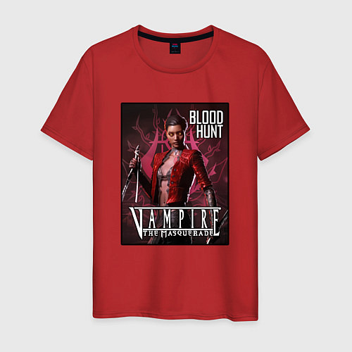 Мужская футболка Vampire The Masquerade Blood Hunt / Красный – фото 1