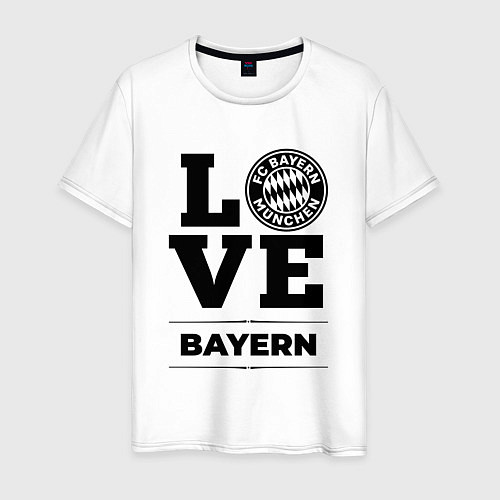 Мужская футболка Bayern Love Классика / Белый – фото 1