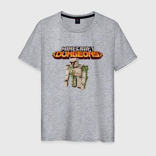 Мужская футболка Minecraft Iron Golem Video game / Меланж – фото 1