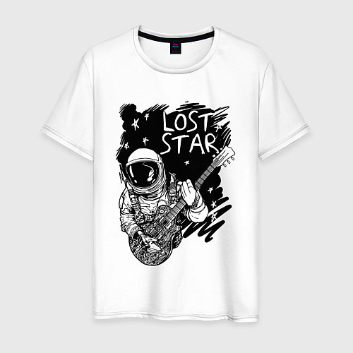 Мужская футболка Lost stars Space music / Белый – фото 1