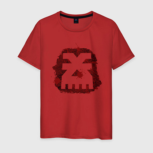 Мужская футболка Знак Кхорна пятно / Красный – фото 1