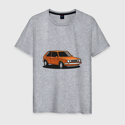 Мужская футболка Оранжевая классика / Меланж – фото 1