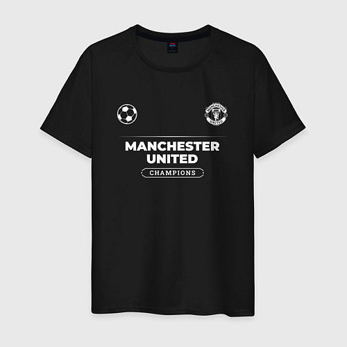 Мужская футболка Manchester United Форма Чемпионов / Черный – фото 1