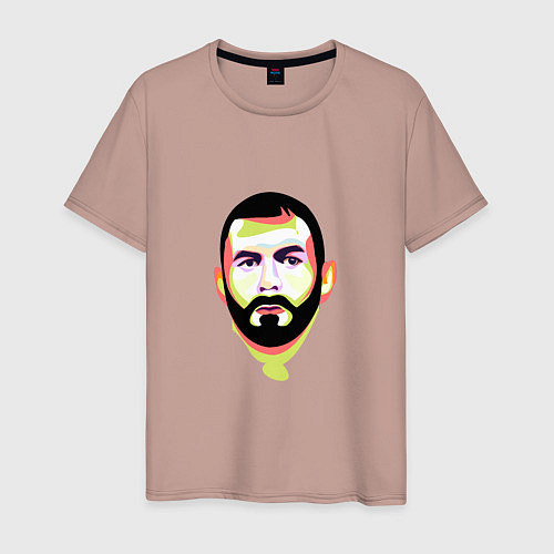 Мужская футболка Benzema Style / Пыльно-розовый – фото 1