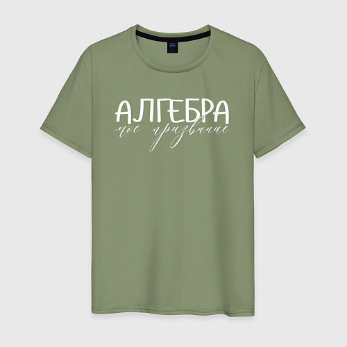 Мужская футболка Алгебра моё призвание / Авокадо – фото 1