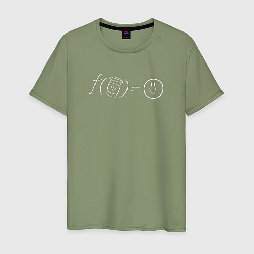 Мужская футболка F coffee / Авокадо – фото 1