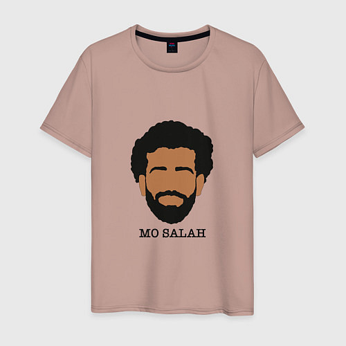 Мужская футболка Mo Salah Liverpool / Пыльно-розовый – фото 1