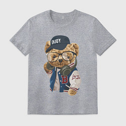 Мужская футболка Прикольный мишутка Enjoy