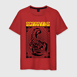Футболка хлопковая мужская Scorpions - Rock Believer, цвет: красный