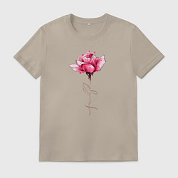 Мужская футболка Роза с надписью FAMILY