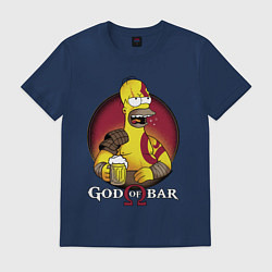 Мужская футболка Homer god of bar