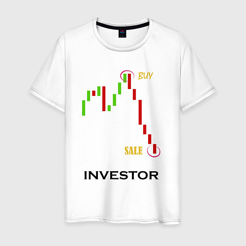 Мужская футболка Investor / Белый – фото 1