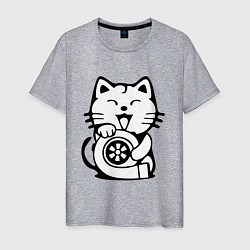 Мужская футболка JDM Cat & Engine Japan