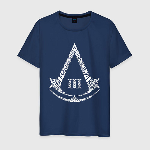 Мужская футболка Assassins creed 3 / Тёмно-синий – фото 1