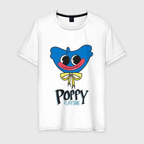 Мужская футболка PoppyPlaytime Huggy Wuggy / Белый – фото 1